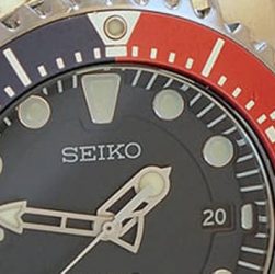 seiko padi watch in pepsi color